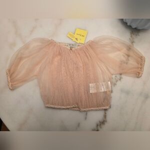 Carrera Peach Tulle Blouse